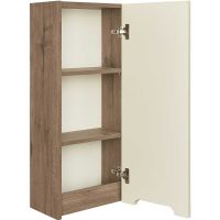 Подвесной шкаф Aquaton Оливия 35 R 1A254703OLVGR Бежевый Дуб велл — фото 2, Шкафы для ванной