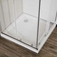 Душевой уголок Vincea City 80х80 VSS-5CT800CL профиль Хром стекло прозрачное — фото 5, Квадратные душевые уголки