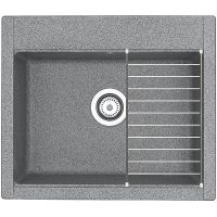 Кухонная мойка Aquaton Делия 60 1A715232LD230 Серая — фото 2, Кухонные мойки