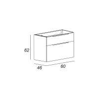 Товар: Тумба под раковину Cezares Urban 60 подвесная Frassino scuro без ножки и боковой полки арт-55155 - фото 5 Тумба под раковину Cezares Urban 60 подвесная Frassino scuro без ножки и боковой полки арт-55155 — фото 5, Тумбы под раковину