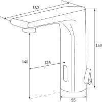 Товар: Смеситель для раковины beWash Photocell BWAM0BS8039 Хром - фото 2 Смеситель для раковины beWash Photocell BWAM0BS8039 Хром — фото 2, Смесители