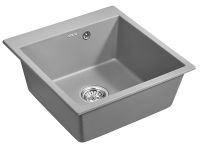 Кухонная мойка Paulmark Kante 50 Серый металлик арт-PM105152-GRM — фото 2, Кухонные мойки