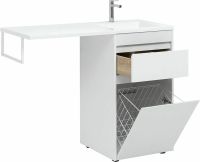 Товар: Тумба с раковиной Aquanet Токио 110 R 239299 Белая - фото 6 Тумба с раковиной Aquanet Токио 110 R 239299 Белая — фото 6, Мебель для ванной