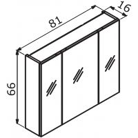 Товар: Зеркальный шкаф Orka Likya 80 3001088 с подсветкой Антрацит матовый - фото 6 Зеркальный шкаф Orka Likya 80 3001088 с подсветкой Антрацит матовый — фото 6, Мебель для ванной