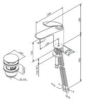 Смеситель для раковины AM.PM Sensation Хром арт-F3082164 — фото 8, Смесители для раковины