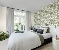 Обои RASCH Garden 867329 Винил на флизелине (0,53*10,05) Белый/Зеленый/Коричневый, Деревья/Листья — фото 3, Обои для стен