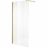 Душевая перегородка Niagara Nova 120 NG-643-12GOLD профиль Холодное золото стекло прозрачное — фото 1, Душевые перегородки