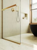 Товар: Душевая перегородка Maybah Glass MGD-731-3у 790x1950 в узком профиле Золото стекло сатиновое - фото 6 Душевая перегородка Maybah Glass MGD-731-3у 790x1950 в узком профиле Золото стекло сатиновое — фото 6, Душевые перегородки