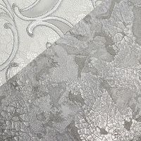 Обои Emiliana Parati Damasco Reale 73413 Винил на флизелине (1,06*10,05) Серый/Серебряный, Штукатурка — фото 2, Обои для стен