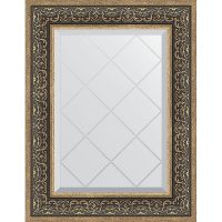 Зеркало Evoform Exclusive-G 76х59 BY 4035 с гравировкой в багетной раме - Вензель серебряный 101 мм — фото 1, Мебель для ванной