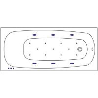 Товар: Акриловая ванна Whitecross Layla Slim 180x80 0122.180080.100.RELAX.CR с гидромассажем - фото 8 Акриловая ванна Whitecross Layla Slim 180x80 0122.180080.100.RELAX.CR с гидромассажем — фото 8, Ванны