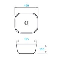 Раковина-чаша Koller Pool Round 49 RN-0490-WB Белая — фото 3, Раковины