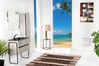 Шкаф пенал Boheme Armadi Art Vallessi 35 836-C matt подвесной Кашемир матовый — фото 2, Мебель для ванной