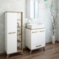 Товар: Тумба под раковину Sanflor Ингрид 60 С0001916 Белая Швейцарский вяз - фото 3 Тумба под раковину Sanflor Ингрид 60 С0001916 Белая Швейцарский вяз — фото 3, Тумбы под раковину