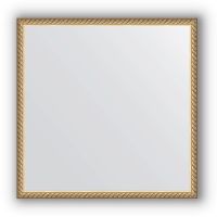 Зеркало Evoform Definite 58х58 Золото — фото 1, Мебель для ванной