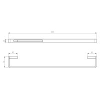 Полотенцедержатель Boheme Q 10942-GM Оружейная сталь — фото 2, Полотенцедержатели