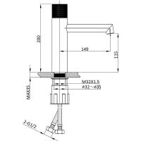 Смеситель для раковины Vincea Desire Брашированное золото арт-VBF-1D3BG — фото 4, Смесители для раковины