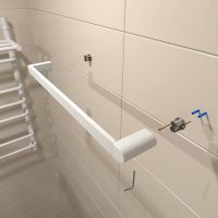 Полотенцедержатель Altasan Лотос ЛТ60БМ Белый матовый — фото 4, Полотенцедержатели