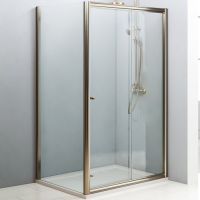 Душевой уголок Cezares Giubileo 140x90 GIUBILEO-AH-1-140/90-SCORREVOLE-C-Br профиль Бронза стекло прозрачное — фото 1, Душевые уголки