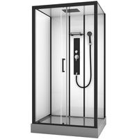 Душевая кабина Black&White Galaxy 8008000 с гидромассажем — фото 1, Душевые кабины