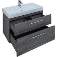 Тумба под раковину Aquanet Nova 85 249921 подвесная Дуб рошелье — фото 2, Тумбы под раковину