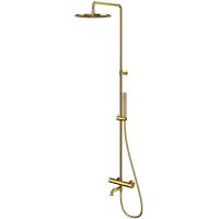 Душевая система Whitecross Y gold Y1234GL с термостатом Золото — фото 1, Душевое оборудование. Душевая программа