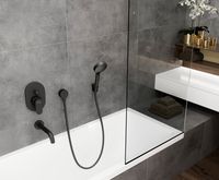 Излив для смесителя Hansgrohe Vernis Blend 71420670 Черный матовый — фото 2, Комплектующие для душевого оборудования