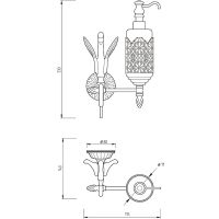 Дозатор для жидкого мыла Migliore Luxor 26165 Золото — фото 3, Дозаторы
