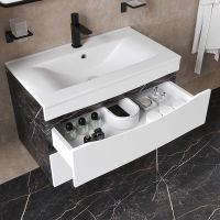 Тумба с раковиной Iddis Cloud 80 подвесная Белая матовая Черный мрамор арт-CLO80B0i95K — фото 4, Тумбы с раковиной