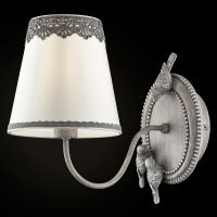 Настенный светильник Maytoni Elegant Bouquet ARM023-01-S Белый Серый — фото 2, Бра