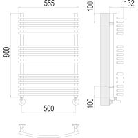 Товар: Водяной полотенцесушитель Terminus Марио П16 500х800 4670078530738 Хром, нижнее подключение, G 1/2" ВР, с комплектом вентилей - фото 4 Водяной полотенцесушитель Terminus Марио П16 500х800 4670078530738 Хром, нижнее подключение, G 1/2" ВР, с комплектом вентилей — фото 4, Водяные полотенцесушители