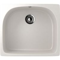 Кухонная мойка Ulgran Classic U-408-341 Ультра-белая — фото 1, Кухонные мойки