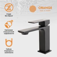 Товар: Комплект смесителей Orange Lutz Черный матовый арт-M04-311b - фото 3 Комплект смесителей Orange Lutz Черный матовый арт-M04-311b — фото 3, Готовые комплекты для ванной комнаты