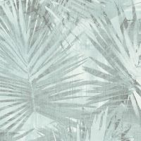 Обои AS Creation Hygge 36385-3 Винил на флизелине (0,53*10,05) Бирюзовый, Листья — фото 1, Обои для стен