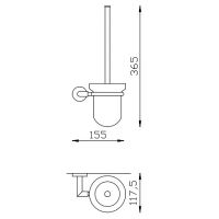 Товар: Ершик для унитаза Nofer Line 16518.W Белый - фото 3 Ершик для унитаза Nofer Line 16518.W Белый — фото 3, Ершики для унитаза