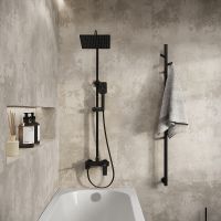 Душевая система Grossman Cosmo 500.K35.02.210 Черная матовая — фото 8, Душевые стойки