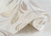 Обои Артекс The Best 2 10544-02 Винил на флизелине (1,06*10,05) Бежевый/Золото, Вензель — фото 2, Обои для стен