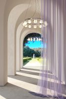 Подвесной светильник Maytoni Modern Carcass MOD312PL-12GCH Белый Золото Хром — фото 4, Подвесные светильники