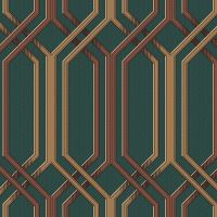 Обои LOYMINA Clair Винил на флизелине (1*10,05) Бирюзовый/Бежевый, Геометрия арт-CLR3 012/1 — фото 1, Обои для стен