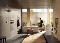 Товар: Шланговое подсоединение Hansgrohe Fixfit Porter 300 26456400 с полкой и держателями лейки Хром Белый - фото 4 Шланговое подсоединение Hansgrohe Fixfit Porter 300 26456400 с полкой и держателями лейки Хром Белый — фото 4, Шланговые подключения