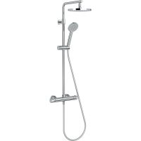 Душевая система Jacob Delafon Marcel E25084-CP с термостатом Хром — фото 1, Душевые стойки