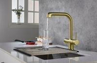 Смеситель для кухни Timo Saona 2346/17FL Золото матовое — фото 2, Смесители для кухни