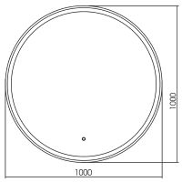 Товар: Зеркало Silver Mirrors Перла Neo 100 LED-00002464 с подсветкой с сенсорным выключателем - фото 25 Зеркало Silver Mirrors Перла Neo 100 LED-00002464 с подсветкой с сенсорным выключателем — фото 25, Зеркала в ванную комнату