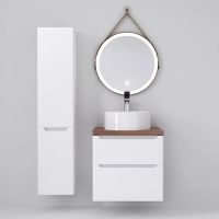Товар: Тумба под раковину Jorno Wood 60 wood.01.60/P/W подвесная Белая - фото 11 Тумба под раковину Jorno Wood 60 wood.01.60/P/W подвесная Белая — фото 11, Мебель для ванной