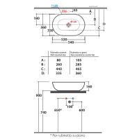Товар: Раковина-чаша Globo T-Edge 54 B6O54.AR Черная матовая - фото 2 Раковина-чаша Globo T-Edge 54 B6O54.AR Черная матовая — фото 2, Раковины