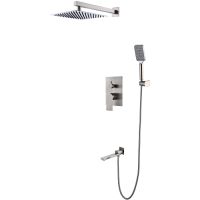 Душевая система Gappo G7199-20 Сатин — фото 1, Встраиваемые душевые комплекты