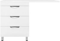 Тумба под раковину Style Line Жасмин 120 с 3 ящиками Белая — фото 6, Мебель для ванной