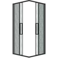 Товар: Душевой уголок Grossman Cosmo 80х80 300.K33.02.8080.21.02 профиль Черный матовый стекло шиншилла - фото 10 Душевой уголок Grossman Cosmo 80х80 300.K33.02.8080.21.02 профиль Черный матовый стекло шиншилла — фото 10, Квадратные душевые уголки