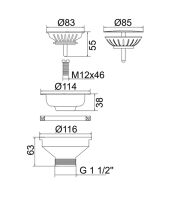 Выпуск для кухонной мойки Migliore Complementi 22087 Бронза — фото 3, Донные клапаны