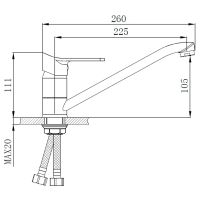 Смеситель для кухни Ростовская Мануфактура Сантехники SL137-004F-25 Хром — фото 6, Смесители